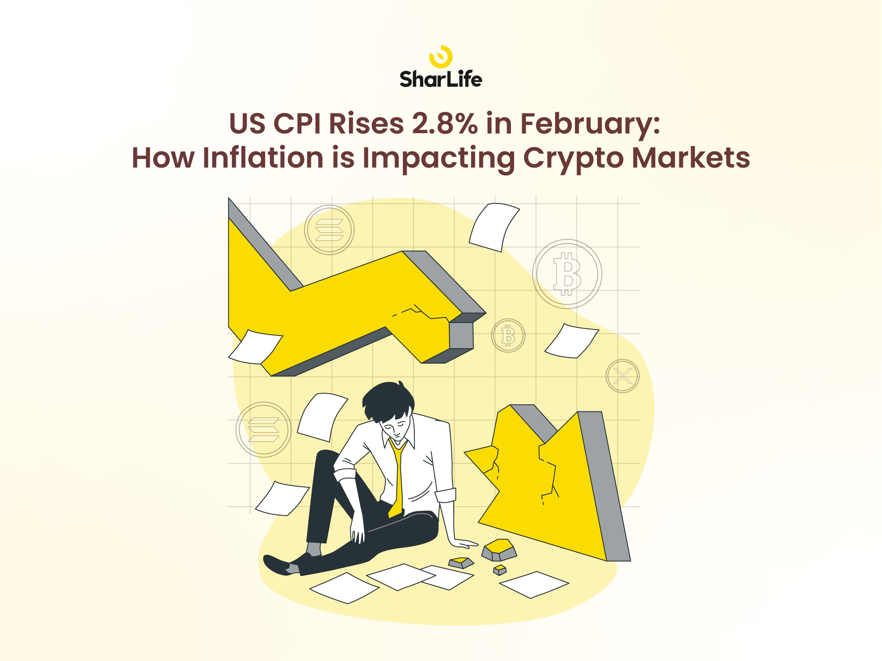 US CPI Rises 2.8% in February: How Inflation is Impacting Crypto Markets
